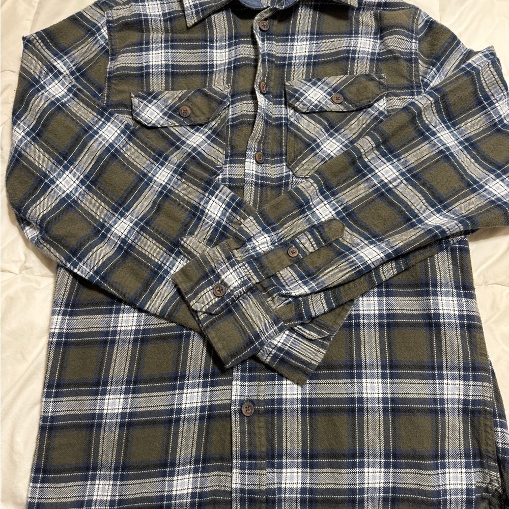 Men’s Plaid -button down flannel shirt Shirt